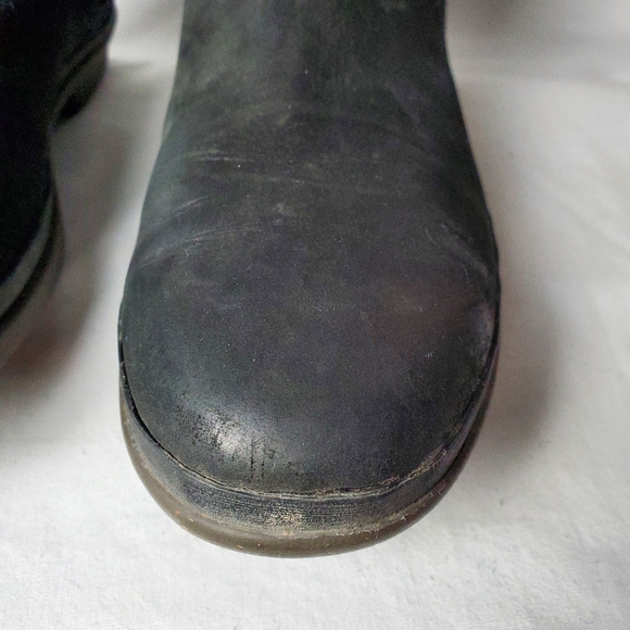 Ugg Elsa Black Knee High Leather Boots Size 8 - Picture 9 of 16